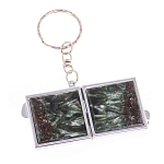 Зеркало брелок складное двухстороннее из натурального камня Серафинит Stone Mirrors варинант исполнения - 6 | Loft Concept в Уфе