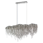 Люстра подвесная с металлическими дугами и длинными цепочками 115 см Atlantis Chain варинант исполнения - 9 | Loft Concept в Уфе