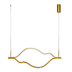 Подвесной светильник волнообразный изогнутый цвета латунь 3000К Spiral Lighting варинант исполнения - 2 | Loft Concept в Уфе