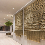 Панно на стену плетеное Макраме бежевый цвет  варинант исполнения - 8 | Loft Concept в Уфе