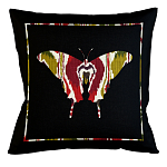 Подушка декоративная бабочка цветной узор Ikat Pattern варинант исполнения - 1 | Loft Concept в Уфе