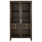 Дизайнерский шкаф витрина Elsa Dreams Walnut с 4-мя ящиками варинант исполнения - 9 | Loft Concept в Уфе