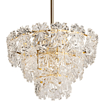 Люстра многоярусная с объемными прозрачными цветами Hanging Flowers варинант исполнения - 1 | Loft Concept в Уфе