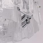 Люстра круглая с подвесными прямоугольными пластинами из стекла Glacier Panels варинант исполнения - 8 | Loft Concept в Уфе