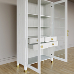 Дизайнерский шкаф витрина Elsa Dreams White с 4-мя ящиками варинант исполнения - 7 | Loft Concept в Уфе