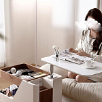 Журнальный столик передвижной с подъемной столешницей Table Trolley варинант исполнения - 3 | Loft Concept в Уфе