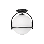 Потолочный светильник с плафоном в форме белого матового шара Hinkley варинант исполнения - 1 | Loft Concept в Уфе