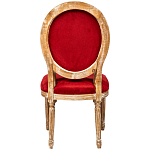 Стул из натурального бука красное с цветным принтом Impressionism in Color варинант исполнения - 2 | Loft Concept в Уфе