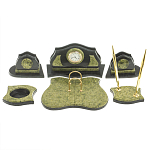 Настольный письменный набор из змеевика из 7-ми элементов Successful Leader варинант исполнения - 1 | Loft Concept в Уфе