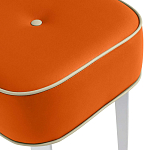 Квадратный мягкий пуф на белых ножках Winton Pouf Square варинант исполнения - 8 | Loft Concept в Уфе