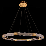 Люстра в форме кольца с золотым декором Warm Heavenly Light варинант исполнения - 8 | Loft Concept в Уфе