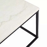 Журнальный столик прямоугольный White Marble Surface варинант исполнения - 4 | Loft Concept в Уфе