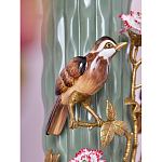 Ваза с птицами и цветами из фарфора с бронзовыми элементами Garden of Eden варинант исполнения - 6 | Loft Concept в Уфе