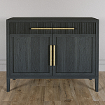 Буфет Primo с двумя ящиками и двумя фасадами Черный дуб варинант исполнения - 2 | Loft Concept в Уфе