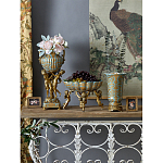 Чаша с орнаментом на бронзовых ножках в виде ангелов Eden Garden варинант исполнения - 9 | Loft Concept в Уфе