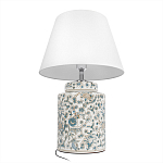 Настольная лампа цилиндрическая с цветочной росписью Lamp Flower Painting варинант исполнения - 4 | Loft Concept в Уфе