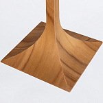 Настольная лампа со скошенным конусовидным абажуром и фигурной ножкой в цвете тик Accord Lighting варинант исполнения - 3 | Loft Concept в Уфе