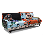 Диван с цветным принтом Qalakabusha Sofa варинант исполнения - 2 | Loft Concept в Уфе