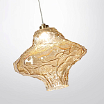 Подвесной светильник с плафоном из фактурного светло-янтарного стекла Light Ensemble варинант исполнения - 5 | Loft Concept в Уфе