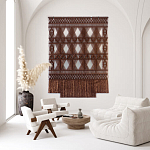 Панно Макраме коричневый цвет  варинант исполнения - 3 | Loft Concept в Уфе