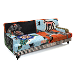 Диван с цветным принтом Qalakabusha Sofa варинант исполнения - 3 | Loft Concept в Уфе