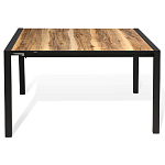 Стол обеденный раздвижной с прямоугольной столешницей на четырех черных ножках Blair варинант исполнения - 2 | Loft Concept в Уфе