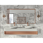 Бра с круглым основанием золотого цвета и двумя вертикальными плафонами Hex Scaffold варинант исполнения - 6 | Loft Concept в Уфе