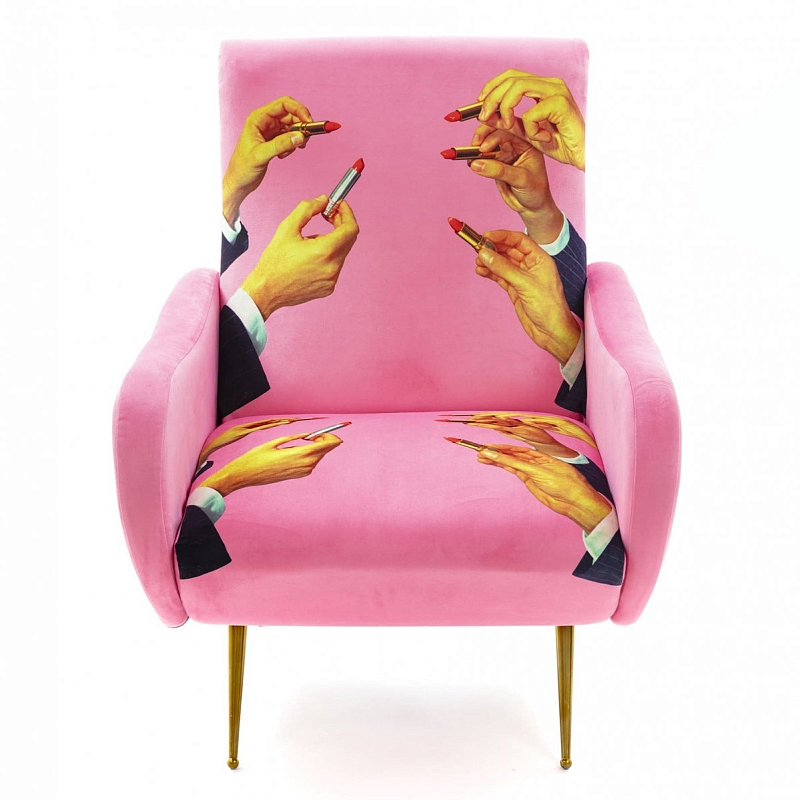 Кресло Seletti Armchair Lipsticks Pink Розовый (Rose) в Уфе | Loft Concept 