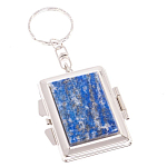 Зеркало брелок складное двухстороннее из натурального камня Лазурит Stone Mirrors варинант исполнения - 1 | Loft Concept в Уфе