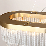 Люстра подвесная овальная со стеклянными трубками Nembus варинант исполнения - 2 | Loft Concept в Уфе