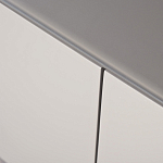 Тумба под телевизор со стеклянной столешницей и с выдвижными ящиками Minimalist Accent варинант исполнения - 3 | Loft Concept в Уфе