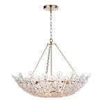 Люстра декорированная цветами из стекла Lightness of Flowers варинант исполнения - 1 | Loft Concept в Уфе