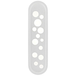 Бра белое овальной формы White Holes варинант исполнения - 2 | Loft Concept в Уфе