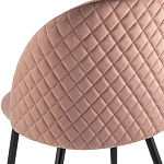 Мягкий стул в велюре пыльно-розового цвета Miruna Chair варинант исполнения - 7 | Loft Concept в Уфе