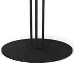 Стол журнальный с круглой столешницей из стекла Gray and Gold Marble варинант исполнения - 5 | Loft Concept в Уфе