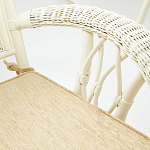 Комплект обеденный из ротанга Eloise grand white варинант исполнения - 7 | Loft Concept в Уфе