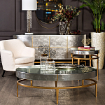 Столик журнальный серебристый с круглой столешницей Showing Refinement варинант исполнения - 3 | Loft Concept в Уфе