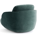 Полукруглое мягкое кресло Halle Green Armchair варинант исполнения - 5 | Loft Concept в Уфе