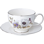 Чайный сервиз из фарфора с рисунком цветов на 6 персон 14 предметов Garden Whisper Porcelain Set  варинант исполнения - 2 | Loft Concept в Уфе