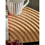 Журнальный столик с круглой фактурной столешницей из натурального дерева Vortex варинант исполнения - 5 | Loft Concept в Уфе