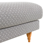 Мягкий пуф на деревянных ножках Garner Pouf Light варинант исполнения - 5 | Loft Concept в Уфе