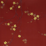Обои ручная роспись Cherry Tree Special Colourway on Scarlet Lady dyed silk варинант исполнения - 1 | Loft Concept в Уфе