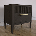 Прикроватная Тумбочка Primo с двумя ящиками Темный орех варинант исполнения - 2 | Loft Concept в Уфе