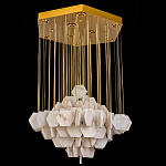 Люстра с фигурными подвесками из натурального камня Glowing Spheres варинант исполнения - 3 | Loft Concept в Уфе