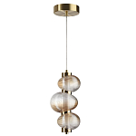 Подвесной светильник с 3-мя рифлеными стеклянными шарами Marcelh Light варинант исполнения - 2 | Loft Concept в Уфе