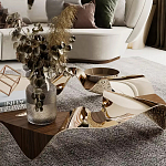 Дизайнерский журнальный стол волнистой формы Nyxacad варинант исполнения - 3 | Loft Concept в Уфе