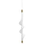 Люстра с белым скрученным плафоном Golden Swirl варинант исполнения - 1 | Loft Concept в Уфе