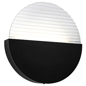 Бра в форме диска Leone Round Wall Lamp Black