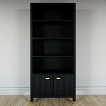 Книжный Стеллаж Elsa Dreams Black с задней стенкой варинант исполнения - 5 | Loft Concept в Уфе