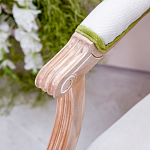 Стул с подлокотниками золотистый из бука с изображением птиц и цветов Blooming Birds варинант исполнения - 2 | Loft Concept в Уфе